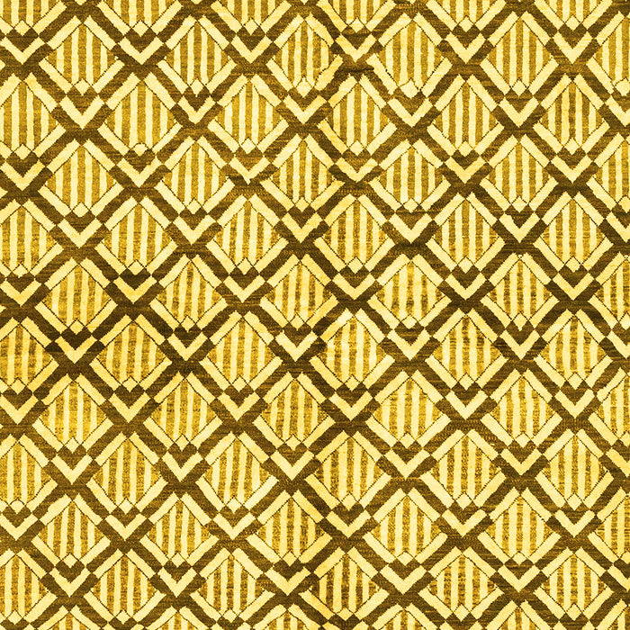 Abstract Yellow Modern Rug, abs3186yw