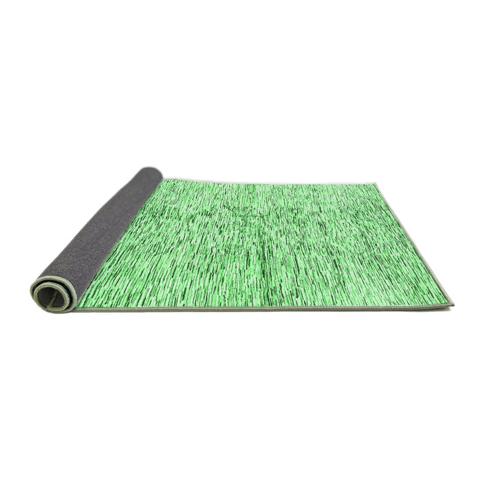 Sideview of Solid Emerald Green Modern Rug, abs3187emgrn
