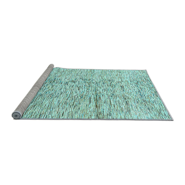 Sideview of Machine Washable Solid Light Blue Modern Rug, wshabs3187lblu