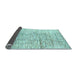 Sideview of Solid Light Blue Modern Rug, abs3187lblu