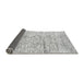 Sideview of Solid Gray Modern Rug, abs3187gry