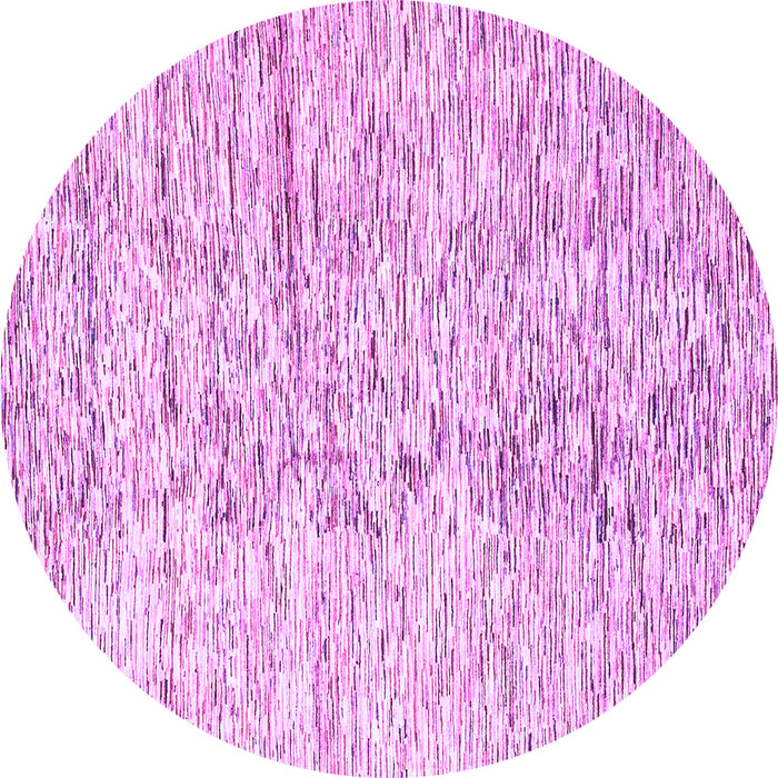 Round Machine Washable Solid Purple Modern Area Rugs, wshabs3187pur