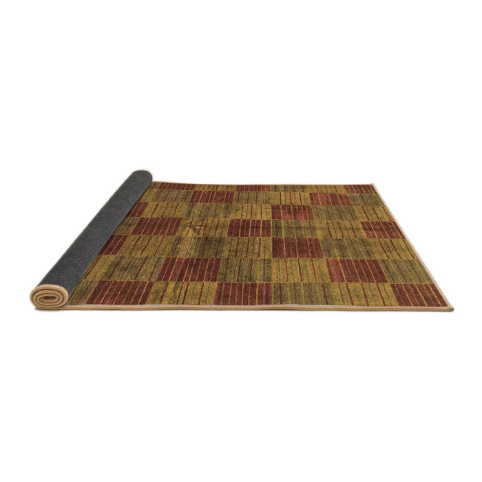 Sideview of Checkered Brown Modern Rug, abs3188brn