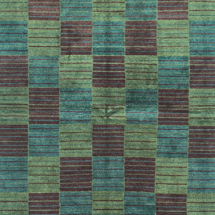 Checkered Light Blue Modern Rug, abs3188lblu