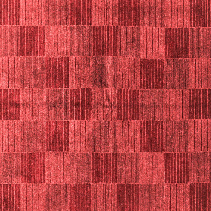 Machine Washable Checkered Red Modern Rug, wshabs3188red