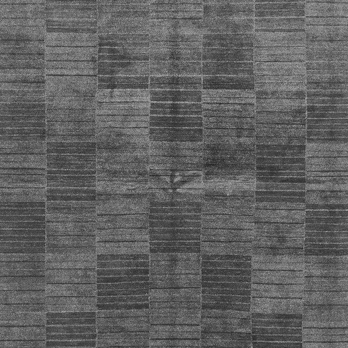 Machine Washable Checkered Gray Modern Rug, wshabs3188gry