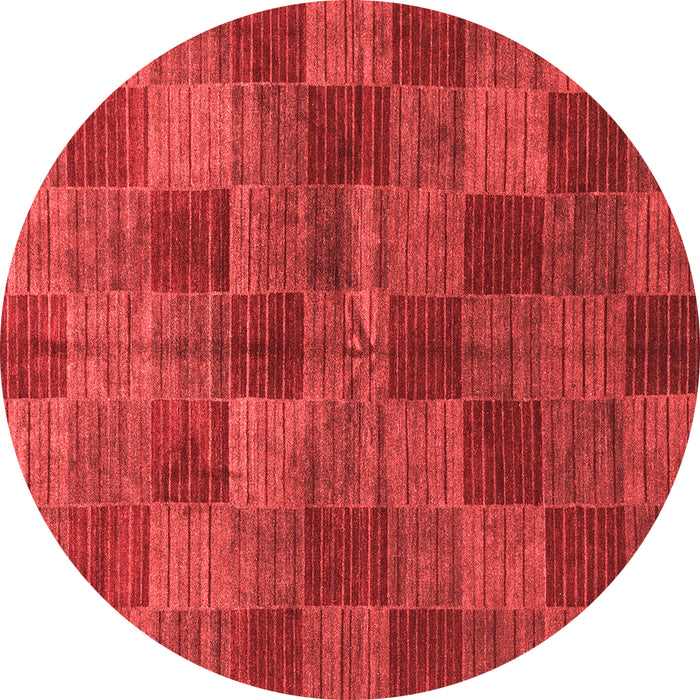 Machine Washable Checkered Red Modern Rug, wshabs3188red