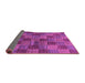 Sideview of Checkered Purple Modern Rug, abs3188pur