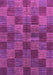 Checkered Purple Modern Rug, abs3188pur