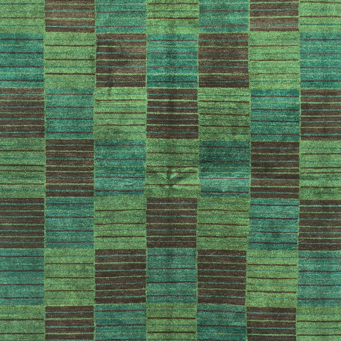 Checkered Turquoise Modern Rug, abs3188turq