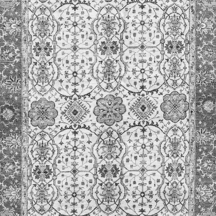Machine Washable Oriental Gray Traditional Rug, wshabs3189gry