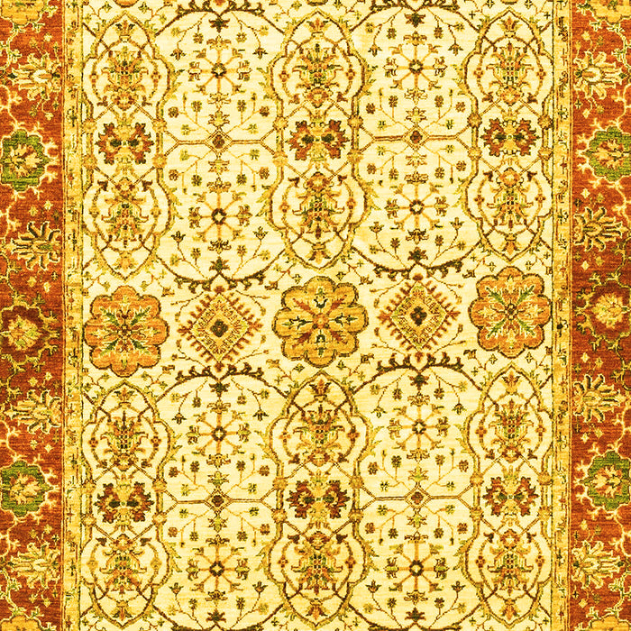 Oriental Yellow Traditional Rug, abs3189yw