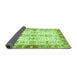 Sideview of Oriental Green Traditional Rug, abs3189grn