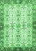 Oriental Emerald Green Traditional Rug, abs3189emgrn