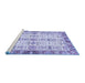 Sideview of Machine Washable Oriental Blue Traditional Rug, wshabs3189blu