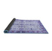 Sideview of Oriental Blue Traditional Rug, abs3189blu