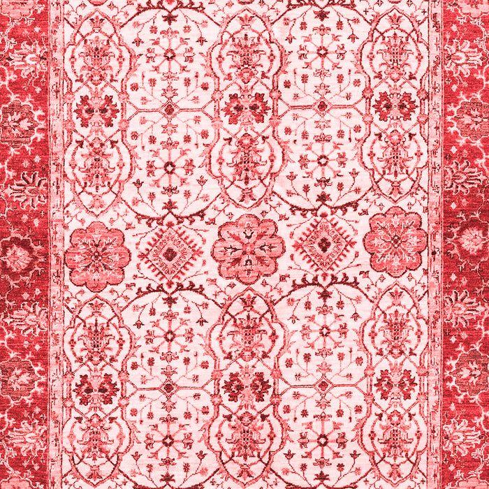 Machine Washable Oriental Red Traditional Rug, wshabs3189red