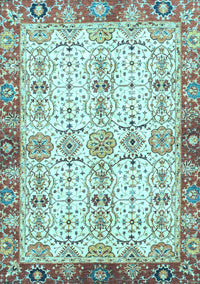 Oriental Light Blue Traditional Rug, abs3189lblu