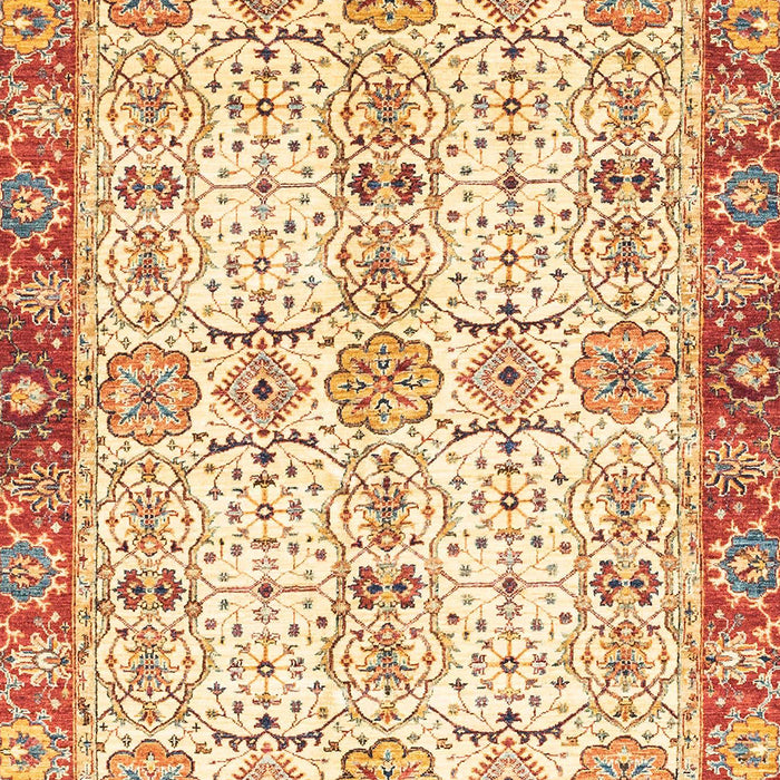 Abstract Brown Gold Oriental Rug, abs3189