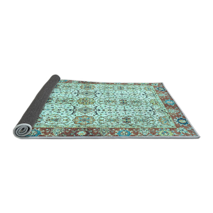 Sideview of Oriental Light Blue Traditional Rug, abs3189lblu