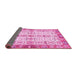 Sideview of Oriental Pink Traditional Rug, abs3189pnk