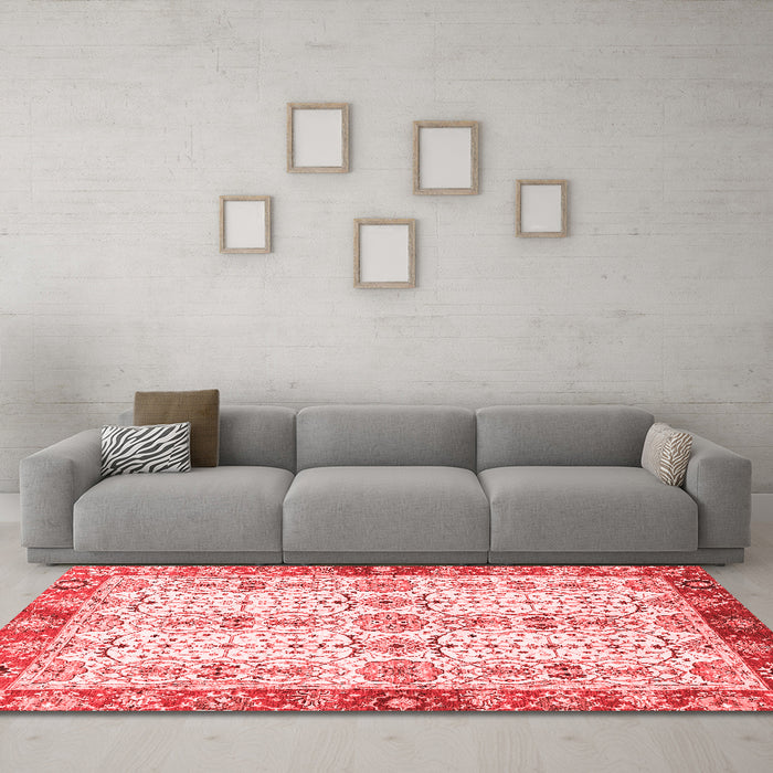 Traditional Red Washable Rugs