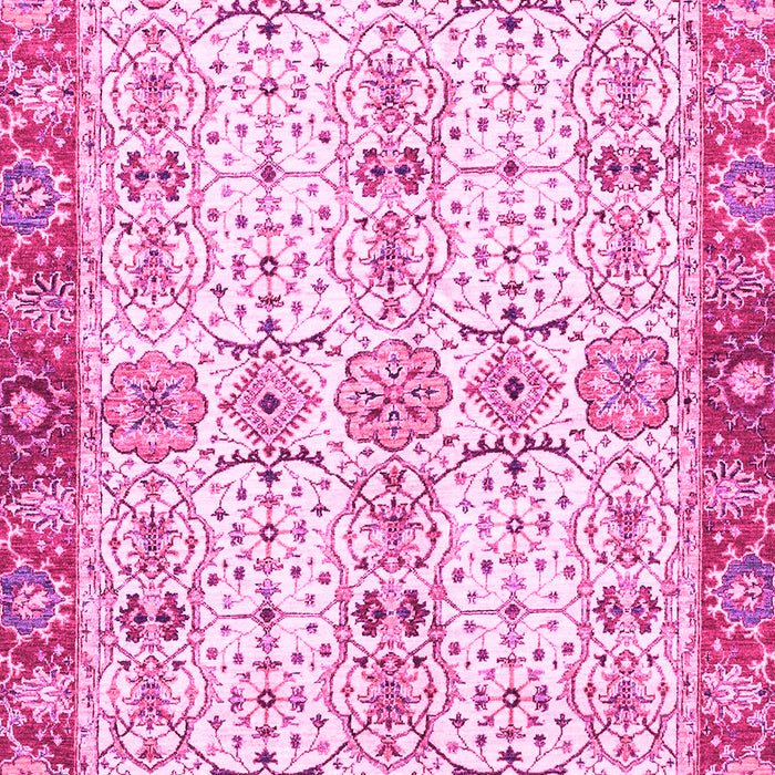 Machine Washable Oriental Pink Traditional Rug, wshabs3189pnk
