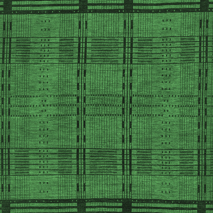 Machine Washable Abstract Emerald Green Modern Area Rugs, wshabs318emgrn