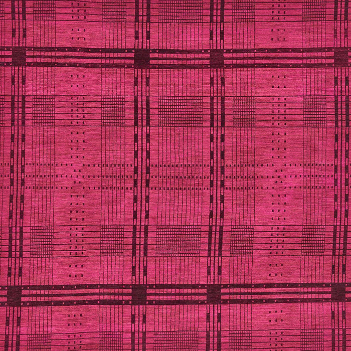 Square Machine Washable Abstract Raspberry Red Rug, wshabs318