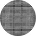 Round Machine Washable Abstract Gray Modern Rug, wshabs318gry