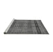 Sideview of Machine Washable Abstract Gray Modern Rug, wshabs318gry