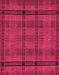 Abstract Raspberry Red Modern Rug, abs318