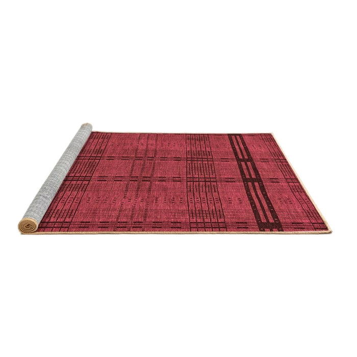 Sideview of Machine Washable Abstract Brown Modern Rug, wshabs318brn