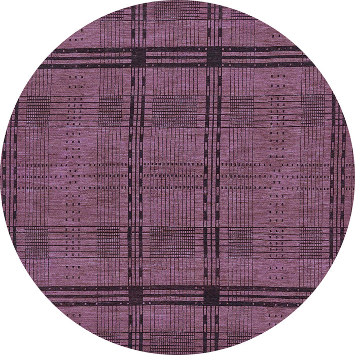 Round Abstract Light Blue Modern Rug, abs318lblu