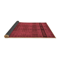 Sideview of Abstract Brown Modern Rug, abs318brn