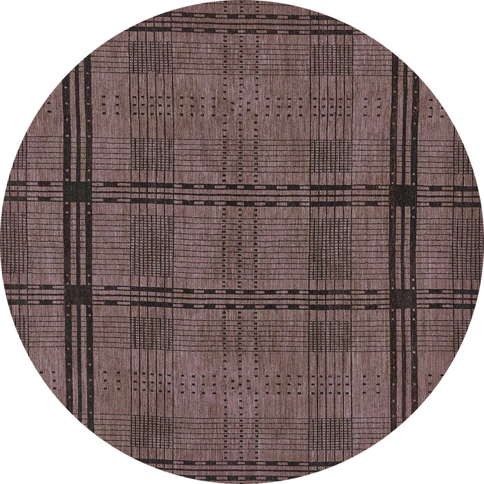 Round Machine Washable Abstract Turquoise Modern Area Rugs, wshabs318turq