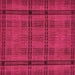 Square Abstract Raspberry Red Modern Rug, abs318