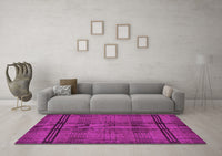 Machine Washable Abstract Purple Modern Rug, wshabs318pur