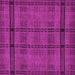 Square Machine Washable Abstract Purple Modern Area Rugs, wshabs318pur