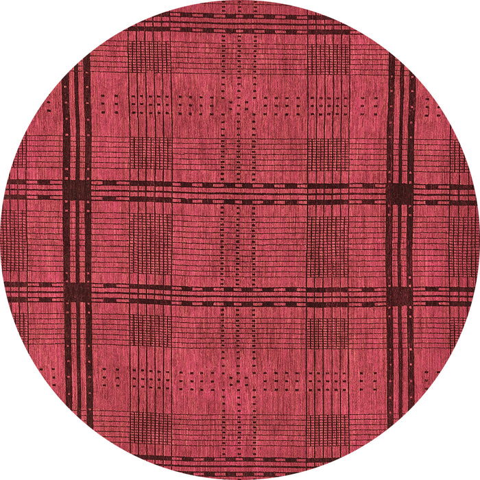 Round Machine Washable Abstract Brown Modern Rug, wshabs318brn