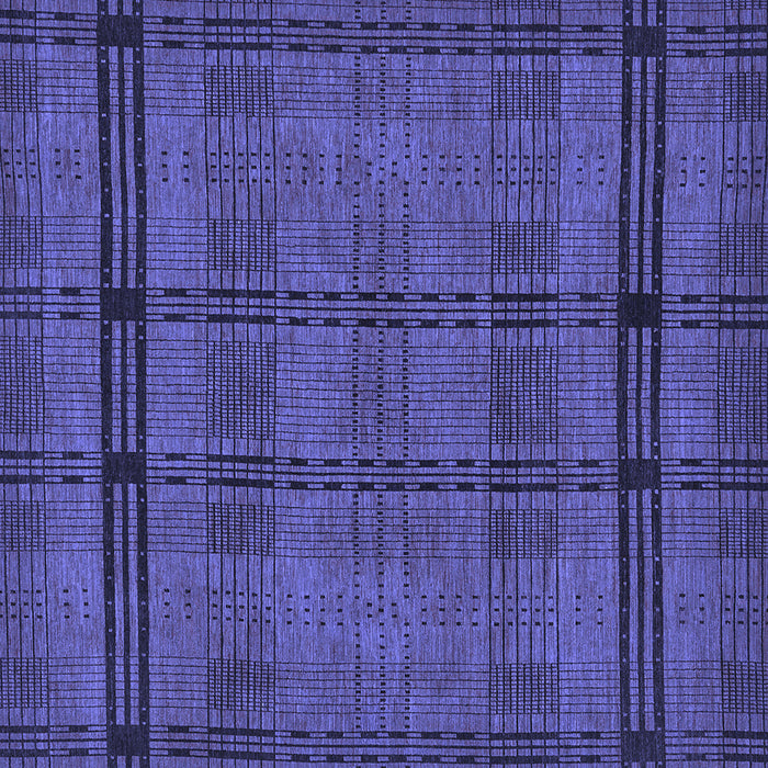 Square Machine Washable Abstract Blue Modern Rug, wshabs318blu