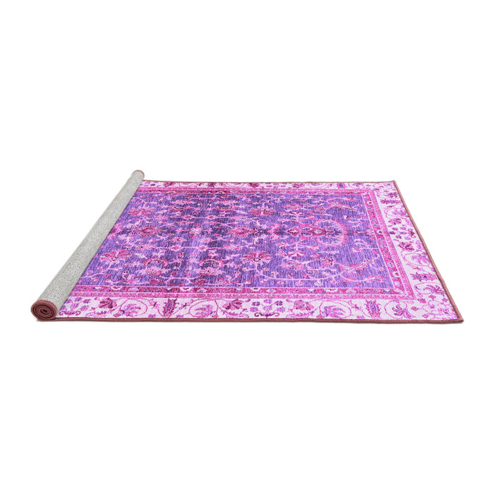 Sideview of Machine Washable Oriental Purple Traditional Area Rugs, wshabs3190pur