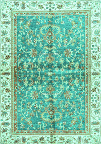 Oriental Turquoise Traditional Rug, abs3190turq