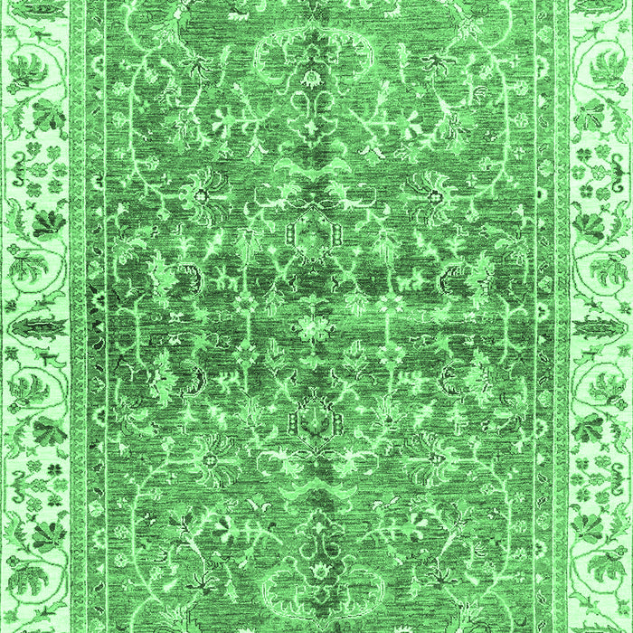 Oriental Emerald Green Traditional Rug, abs3190emgrn