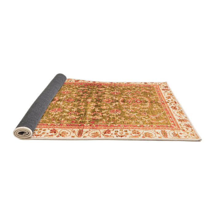 Sideview of Oriental Orange Traditional Rug, abs3190org