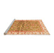 Sideview of Machine Washable Oriental Orange Traditional Area Rugs, wshabs3190org