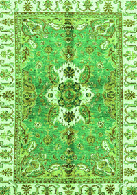 Abstract Green Modern Rug, abs3191grn