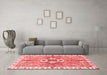 Modern Red Washable Rugs