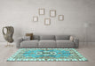 Machine Washable Abstract Light Blue Modern Rug in a Living Room, wshabs3191lblu