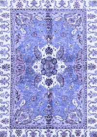 Abstract Blue Modern Rug, abs3191blu